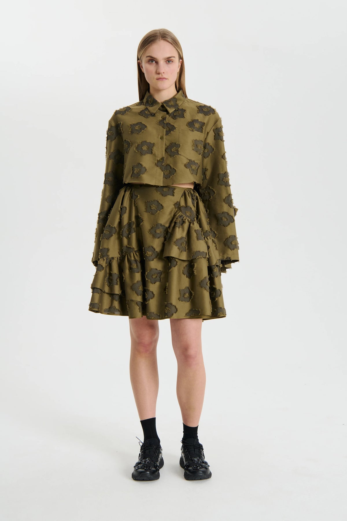 VINH | SHIRT ARPINA FIL-COUP… OLIVE