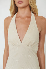 Savvy Halter Knit Maxi Dress