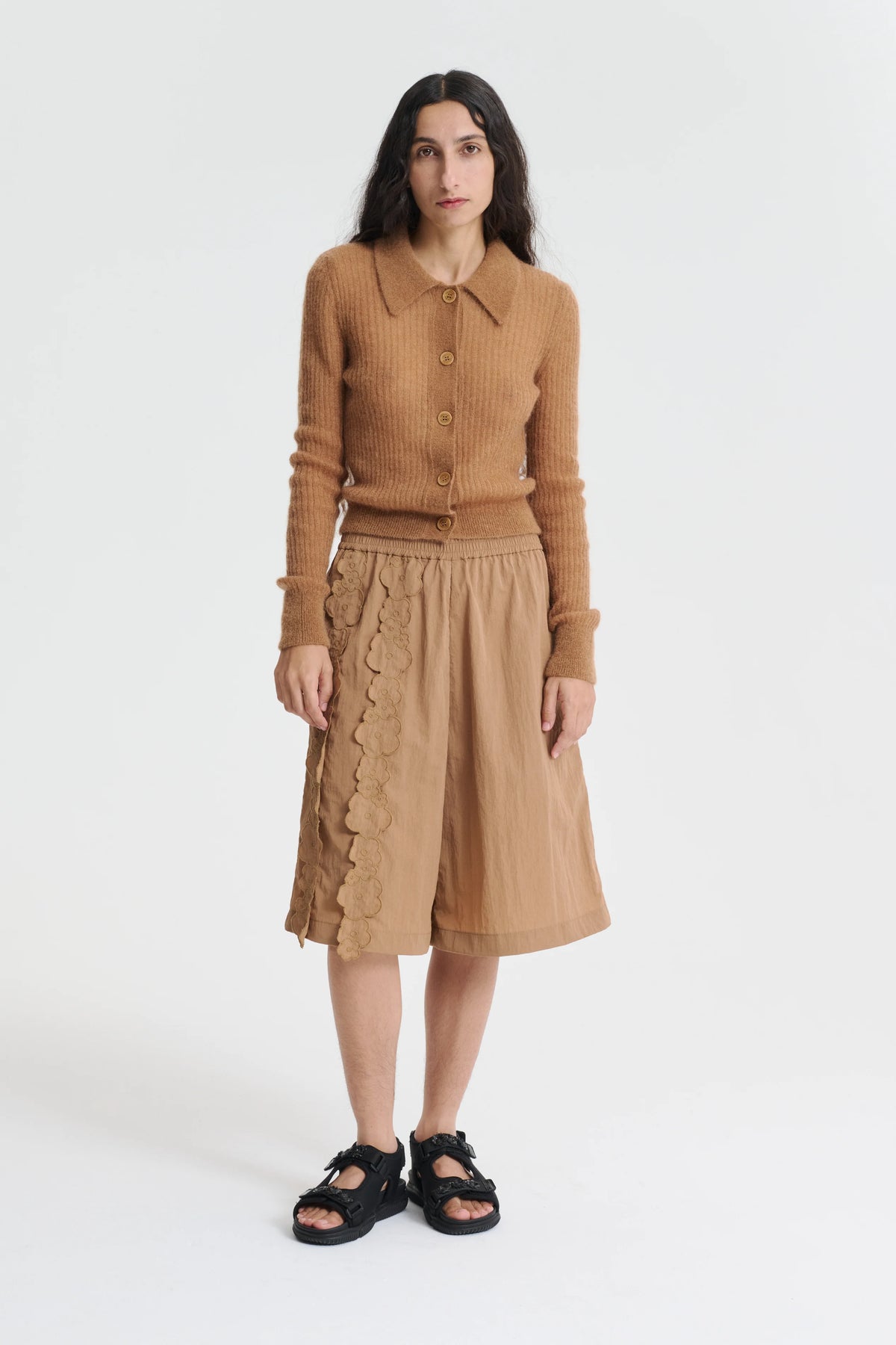 JAKI | CARDIGAN MOHAIR CHESTNUT