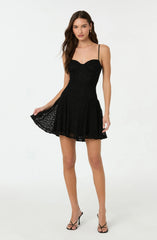 Lace Bustier Mini Dress