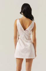 Alisanne Satin Mini Dress