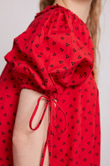 jemima mini dress - red cherries