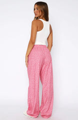 Sweetheart Pyjama Pants Pink Leopard
