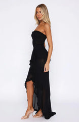 Still Got It Mesh Maxi Dress Black