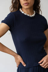 The Pointelle Baby Tee