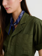 Standard Short Jumpsuit in Cotton Twill