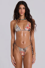 Raquel Leopard Reversible Micro Triangle Bikini Top