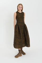 GINE | DRESS POSY MATELASS… BROWN