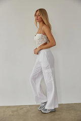 Vienna Linen Cargo Pants