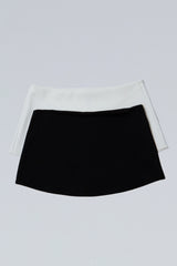 Micro Mini Stretch Skirt. 2-pack
