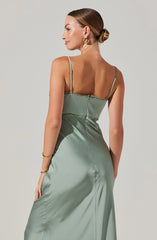 Florianne Satin Maxi Dress