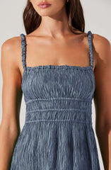 Neelam Smocked Open Back Dress