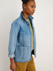 Britt Work Jacket in Denim