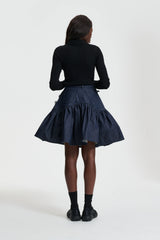OPRAH | SKIRT VINCA APPLIQU… DENIM INDIGO