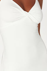 MESHKI Sinead Twist Maxi Dress - White