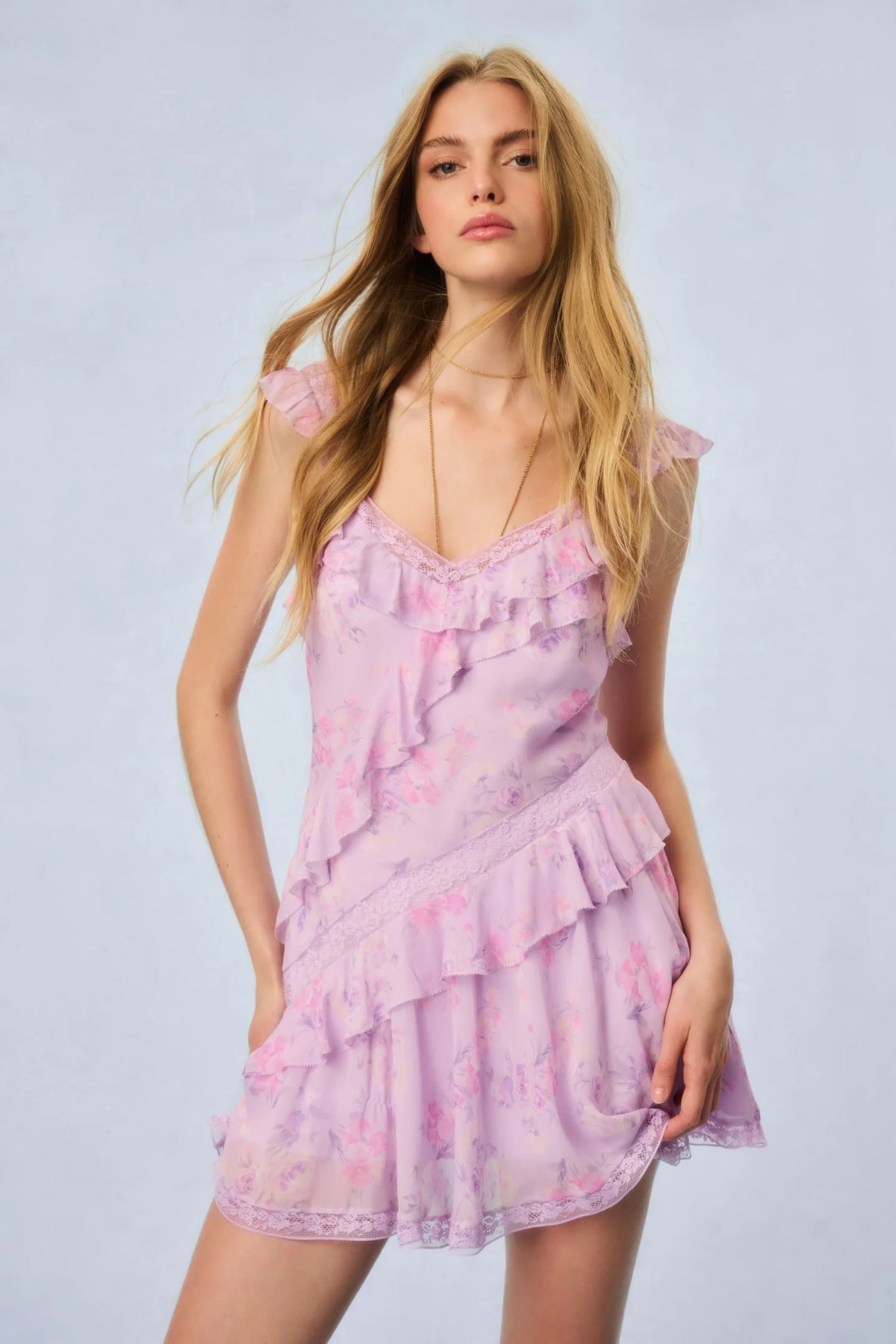 Serima Heirloom Print Mini Dress