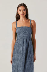 Neelam Smocked Open Back Dress