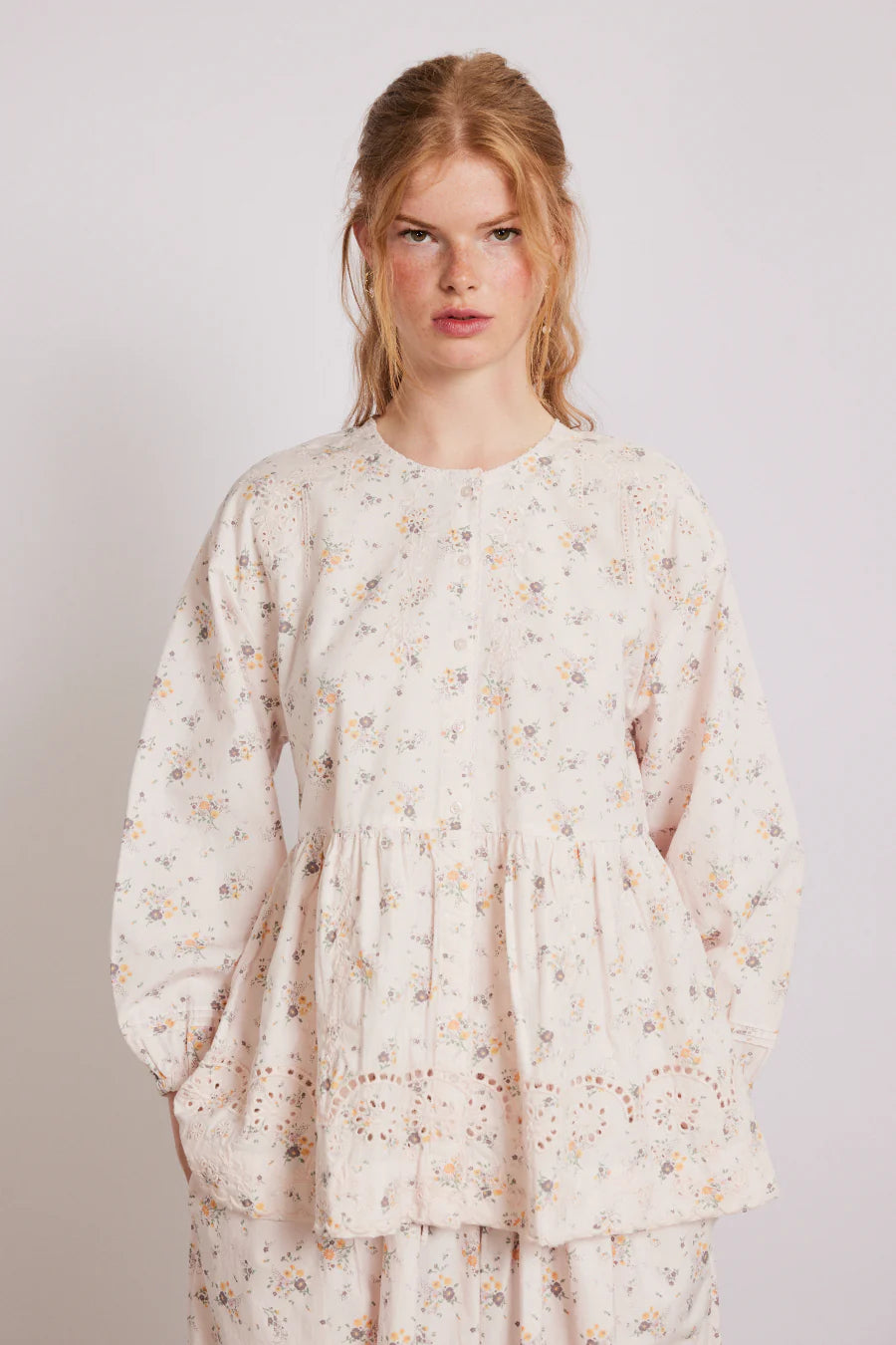 gretchen blouse - vintage ditsy