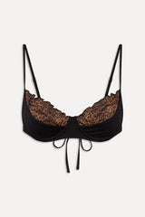 x BELLA HADID Austin Underwire Bikini Top - Lucky Leopard