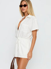 Palm Cove Playsuit White