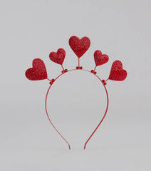 Cupid Cutie Rhinestone Heart Headband