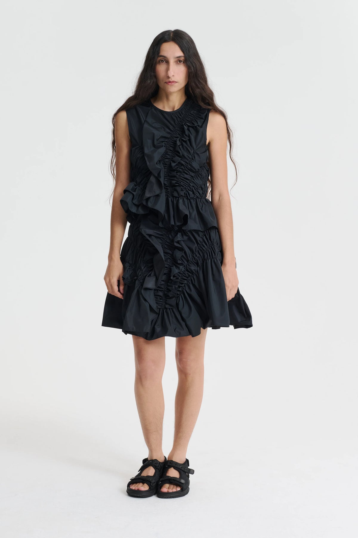 ODESSA | SKIRT RECYCLED FAILLE BLACK