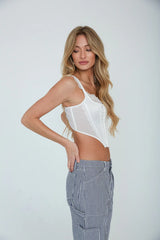 Adrie Satin Corset Top