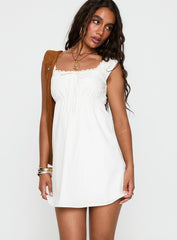 Gentle Love Mini Dress White