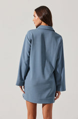 V-Neck Woven Mini Dress