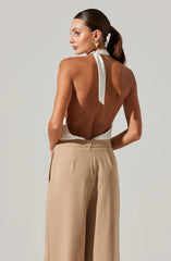 Aryn Cowl Neck Halter Jumpsuit