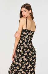 Brisbane Asymmetrical Floral Midi Dress