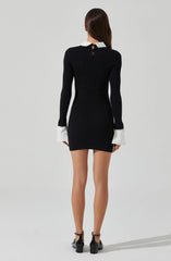 Alexia Mixed Media Mini Dress