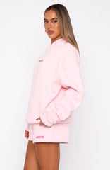 11th Street New York Or Nowhere Oversized Hoodie Pink Sugar