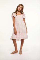 Girls Muriella Cotton Toile Print Dress
