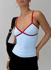 Tiera Top Blue / Red