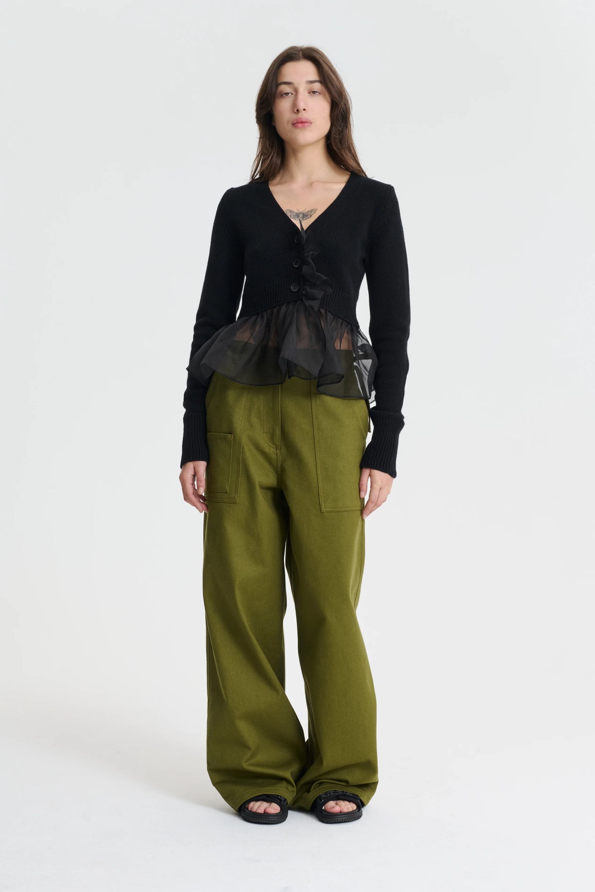 ANITA | TROUSERS OLIVE GREEN