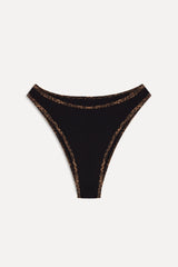 x BELLA HADID Presley High Waisted Bikini Bottom - Lucky Leopard