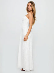 Kosetta Burnout Maxi Dress White