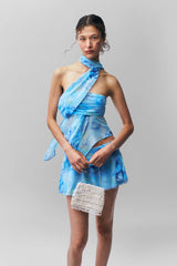 Chiffon Slit Mini Skirt