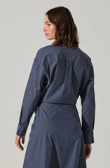 Flykra Asymmetrical Wrap Midi Dress