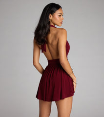 Kiss the Spotlight Halter Romper