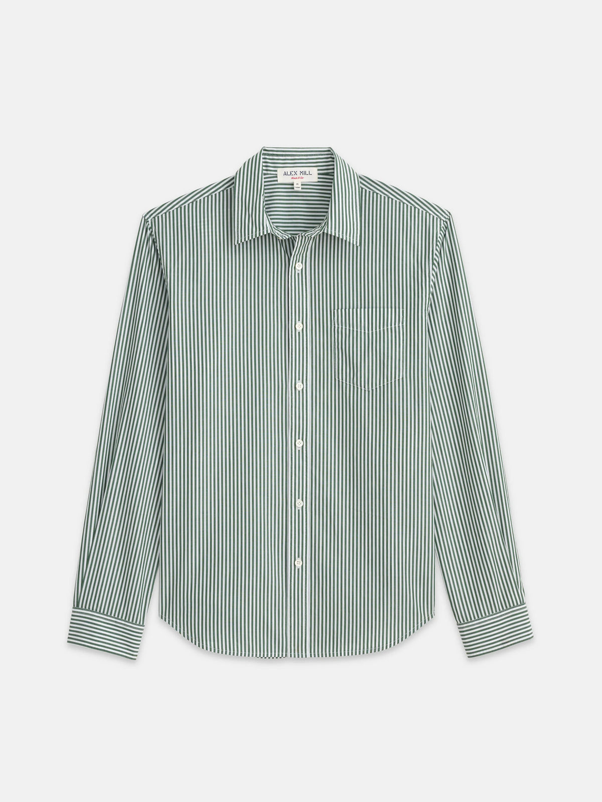 Mill Shirt In Striped Cotton Poplin