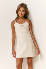 Girls Kitt Tweed Mini Dress