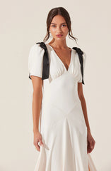 Ciela Bow Puff Sleeve Dress