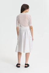 VIDEL | TOP MOHAIR KNIT WHITE