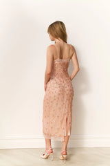 Mirrian Beaded Midi Dress