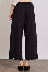lana trousers - black broderie