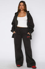 Best You've Ever Had Wide Leg Sweatpants Charcoal