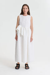 DITTE | DRESS BORAGE CLOQU… WHITE