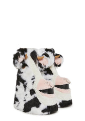 Total Wildlife Platform Booties - Black